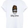 Witchy Woman Skull T-Shirt Halloween Witch Sunglasses