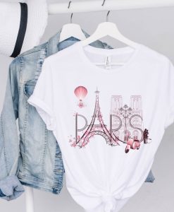 paris romantic tshirt, Paris T-shirt, Eiffel Tower T-Shirt