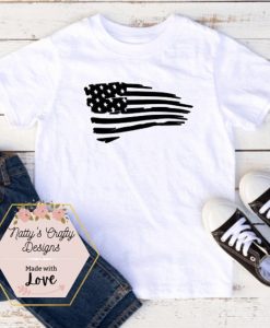 American flag adult shirt