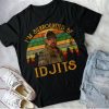 Bobby Singer Shirt, I Am Surrounded By Idjits Supernatural Movie Vintage Retro T-Shirt