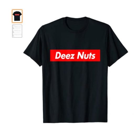 Deez Nuts Red Box Parody Logo Meme Funny T-Shirt