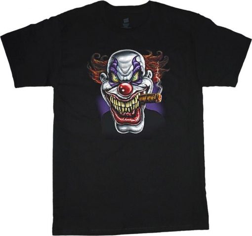 Evil Scary Clown Cigar Tee