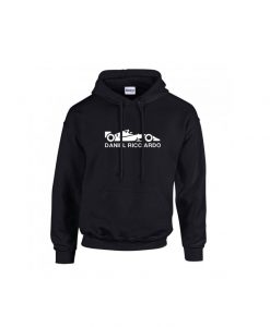 Formula one car and driver - black hoodie