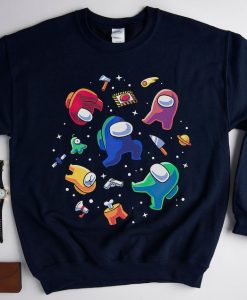 Impostors in Space Shirt, Among Us Video Game, Galaxy Finding Impostor Sweatshirt