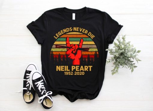 Neil Peart Legends Never Die Vintage Retro T-Shirt