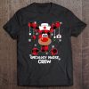 Oncology Nurse Crew Buffalo Plaid Reindeer Tshirt