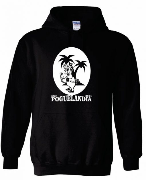 Poguelandia Est 2021 OuterBanks Shirt Unisex Black Hoodie