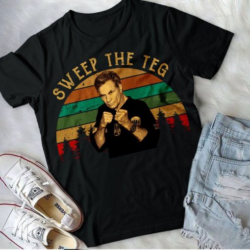 Sweep The Leg John Kreese Martin Kove Cobra Kai Karate Kid Vintage TShirt