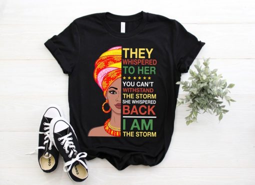 They Whispered To Her You Cannot Withstand The Storm I Am The Storm She Whispered Back Shirt, Retro Girl Art, Dragonfly Print Wall Art