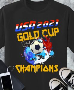 USA 2021 Soccer Championship T-Shirt, USA Winners of the 2021 CONCACAF Championship Tournament