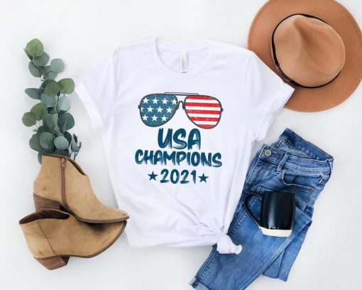 USA champions 2021 soccer T-shirt