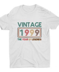 Vintage 1999 Shirt, 21T Birthday, Gift For Birthday