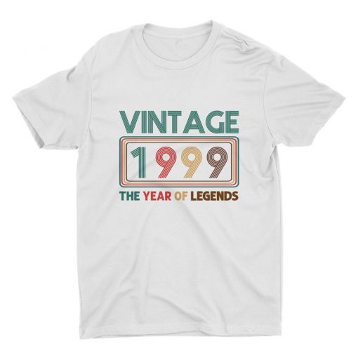 Vintage 1999 Shirt, 21T Birthday, Gift For Birthday