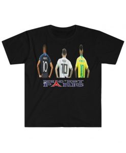 ici c'est paris.messi,mbappe,neymar, paris saint germain,tshirt unisex