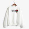 1-800-pizza hut white sweatshirt