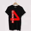 4 Hunnid White Print Tshirt