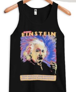 Albert Einstein black tank top