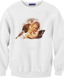 Angel Cheek Kiss Unisex Sweatshirt