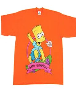 Bart Simpson Skateboard Yo Dude T Shirt