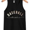 Baseball All Day Black TankTop