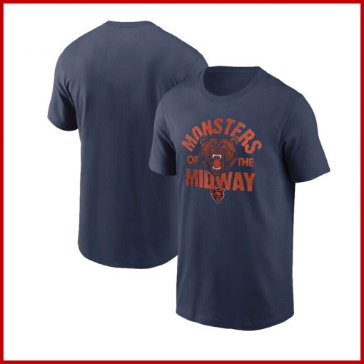 Chicago Bears T-Shirt Logo Hometown Tri-Blend T-Shirt