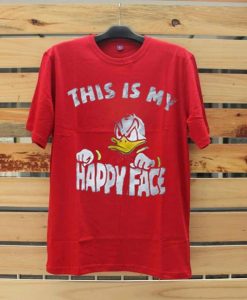 Donald Duck This Is My Happy Face Tshirt