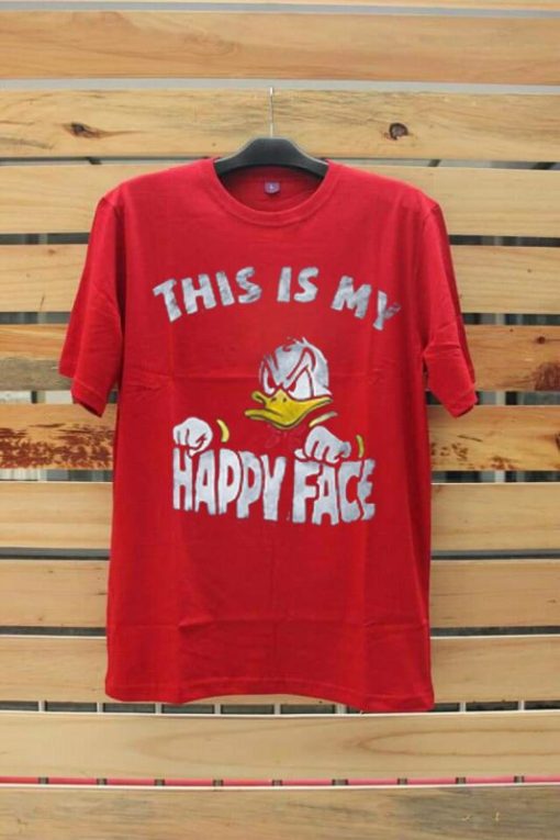 Donald Duck This Is My Happy Face Tshirt