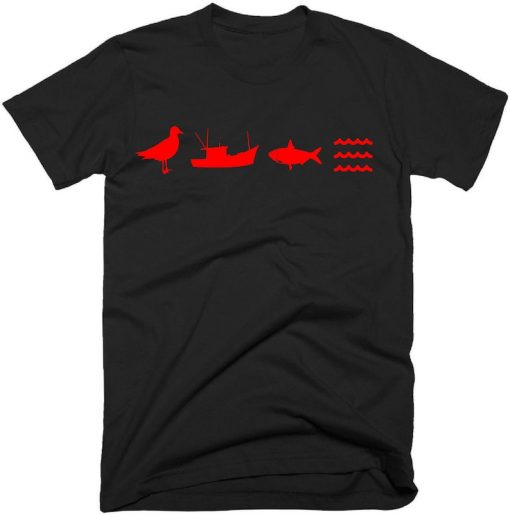 Eric Cantona - When seagulls follow the trawler it is because they think sardines will be thrown into the sea t-shirt. Manchester United