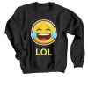 LOL Emticon Black Sweatshirt