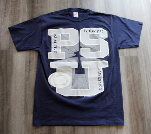 Vintage 90s Clothing University of Penn State Nittany Lion PSU Tee