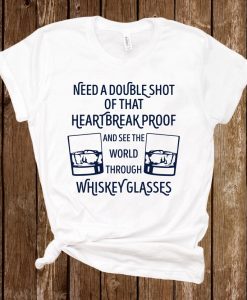 Whiskey glasses shirt