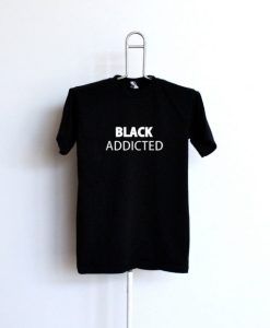 Black Addicted black T shirt