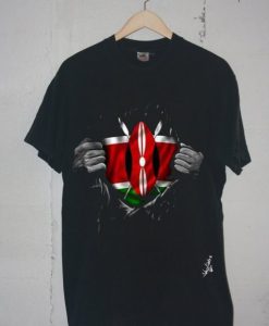 Black Kenya Flag T-Shirt