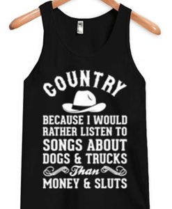 Country Quotes Adult Tank Top