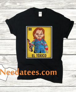 El Toxico Chucky Funny Mexican Loteria T-shirt