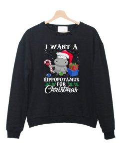 I Want A Hippopotamus For Christmas Sweatshirt