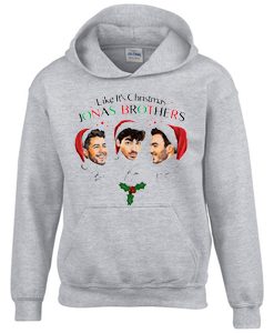 Like It’s Christmas Jonas Brothers Grey Hoodie