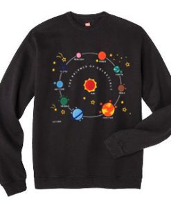 Planets Solar System and Stars Sweatshirt