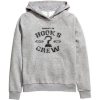 Property Of Hooks Crew Grey Color Hoodie