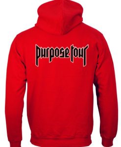 Purpose tour hoodie back