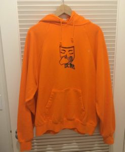 Silenced With Mask orange Hoodie