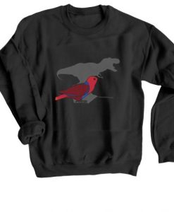 T-rex Female Eclectus Black Sweatshirt