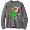 The Grinch Hold Weed Grey Sweatshirt