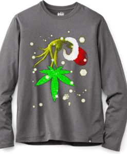 The Grinch Hold Weed Grey Sweatshirt