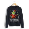 The Grinch Stole My Pancreas Black Sweatshirt