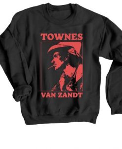 Townes Van Zandt Black Sweatshirt