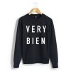 Very Bien unisex black sweatshirt