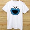 Cookie Monster Cartoon White Tee