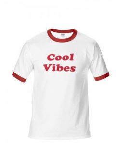 Cool vibes t white red ring t shirt