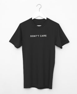 Dont’t Care Black Tee